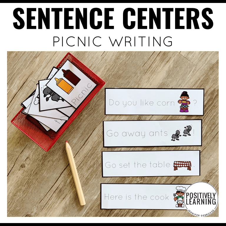 Picnic Writing Centers Positively Learning