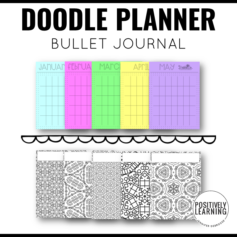 Doodle Planner for Teachers Positively Learning