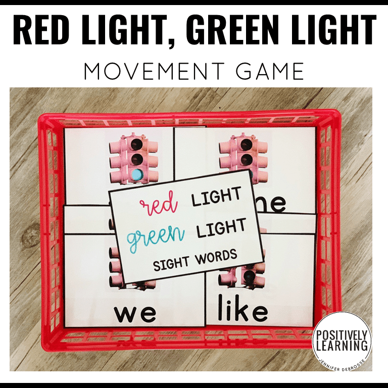 Red Light Green Light Sight Words Games - Positively Learning