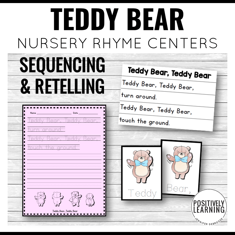 Teddy Bear Poem Centers Positively Learning