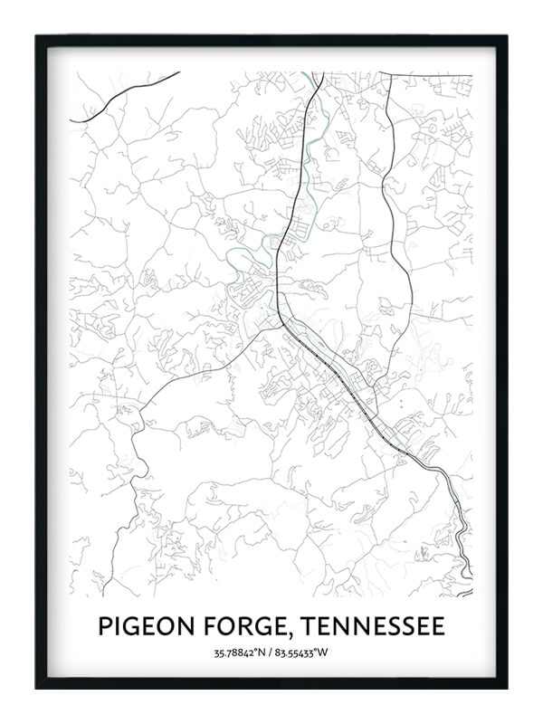 Pigeon Map Poster Your City Map Art Positive Prints