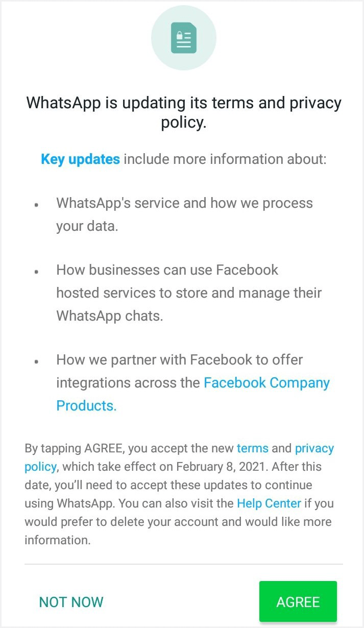 Analysis of WhatsApp's New Privacy Policy
