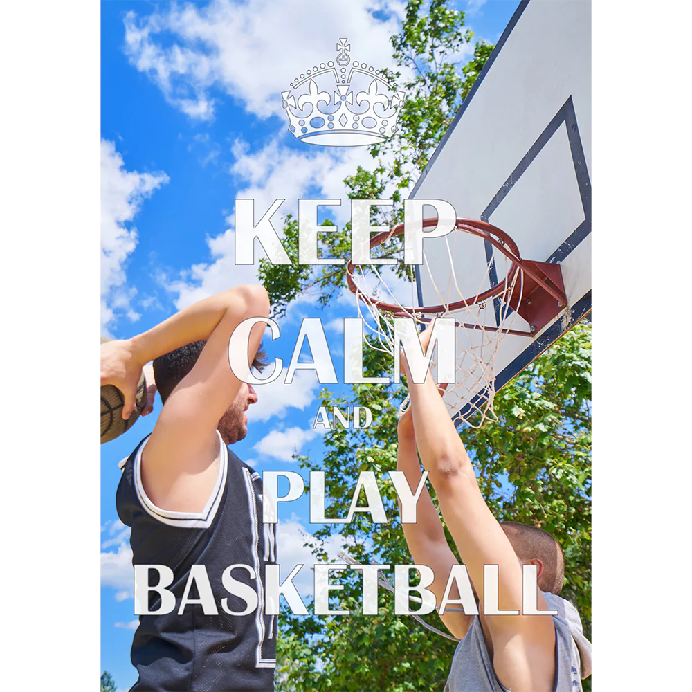 Keep Calm. Basketball Post Stone