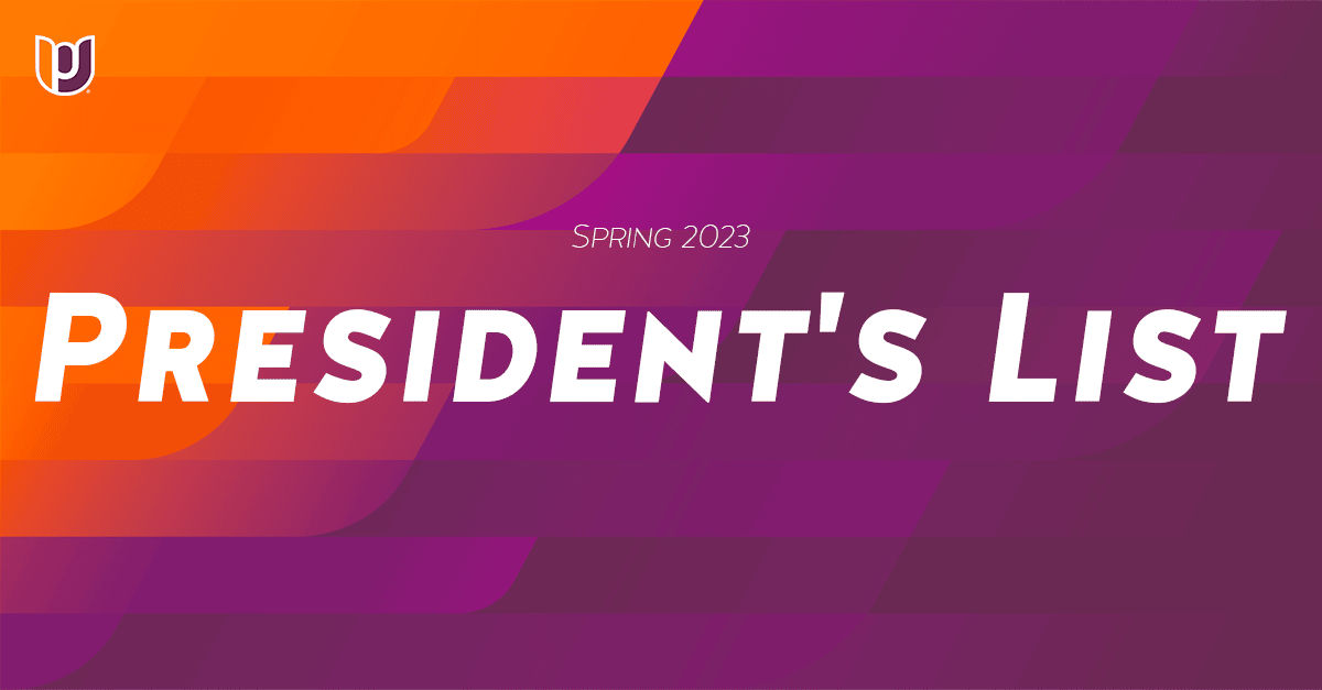 Spring 2023 President’s List Recipients Post University