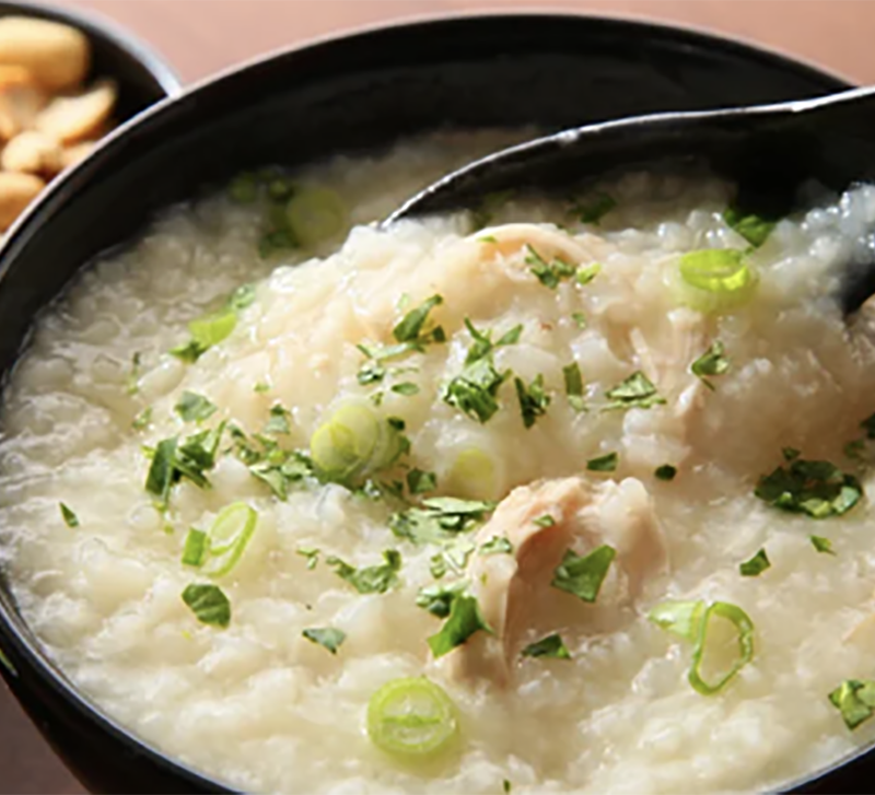Ginger Chicken Jook (Rice Porridge)