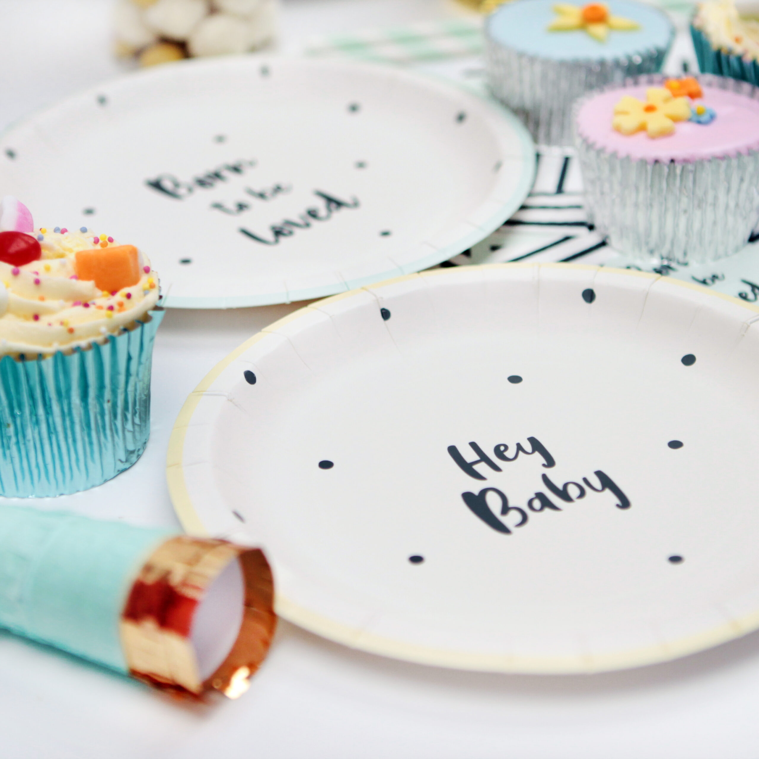 Baby Shower Gender Neutral Paper Plates Postbox Party