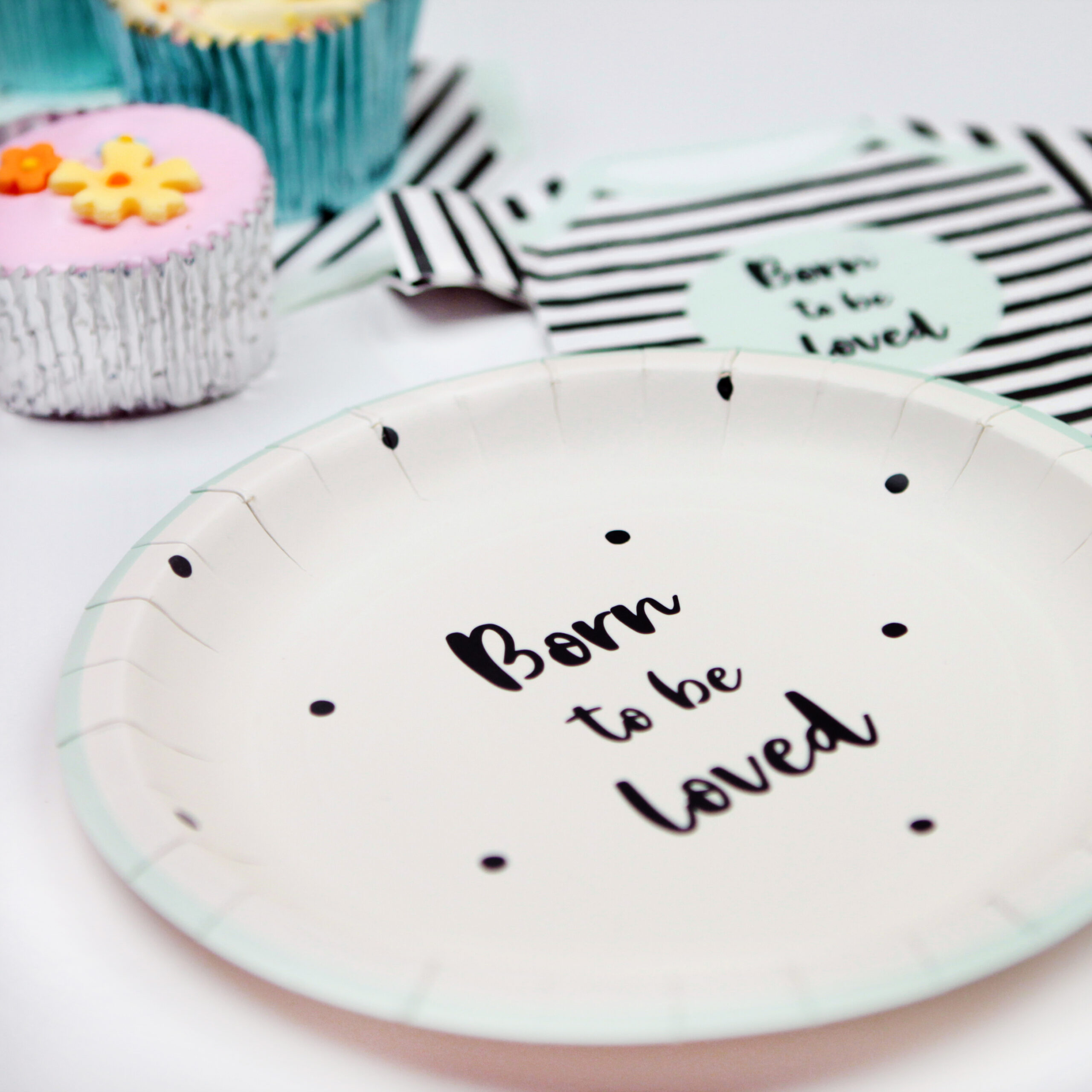 Baby Shower Gender Neutral Paper Plates Postbox Party