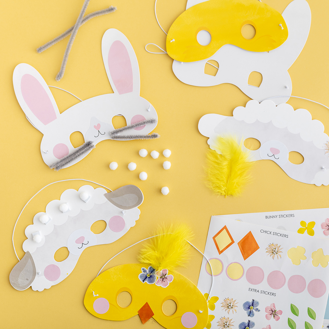 Easter Make Your Own Mask Kit Postbox Party