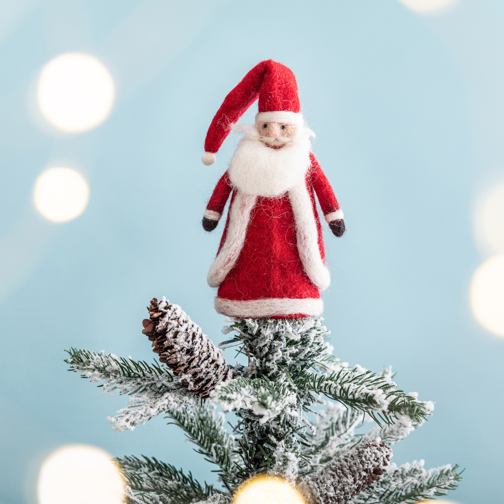 Father Christmas Tree Topper Postbox Party