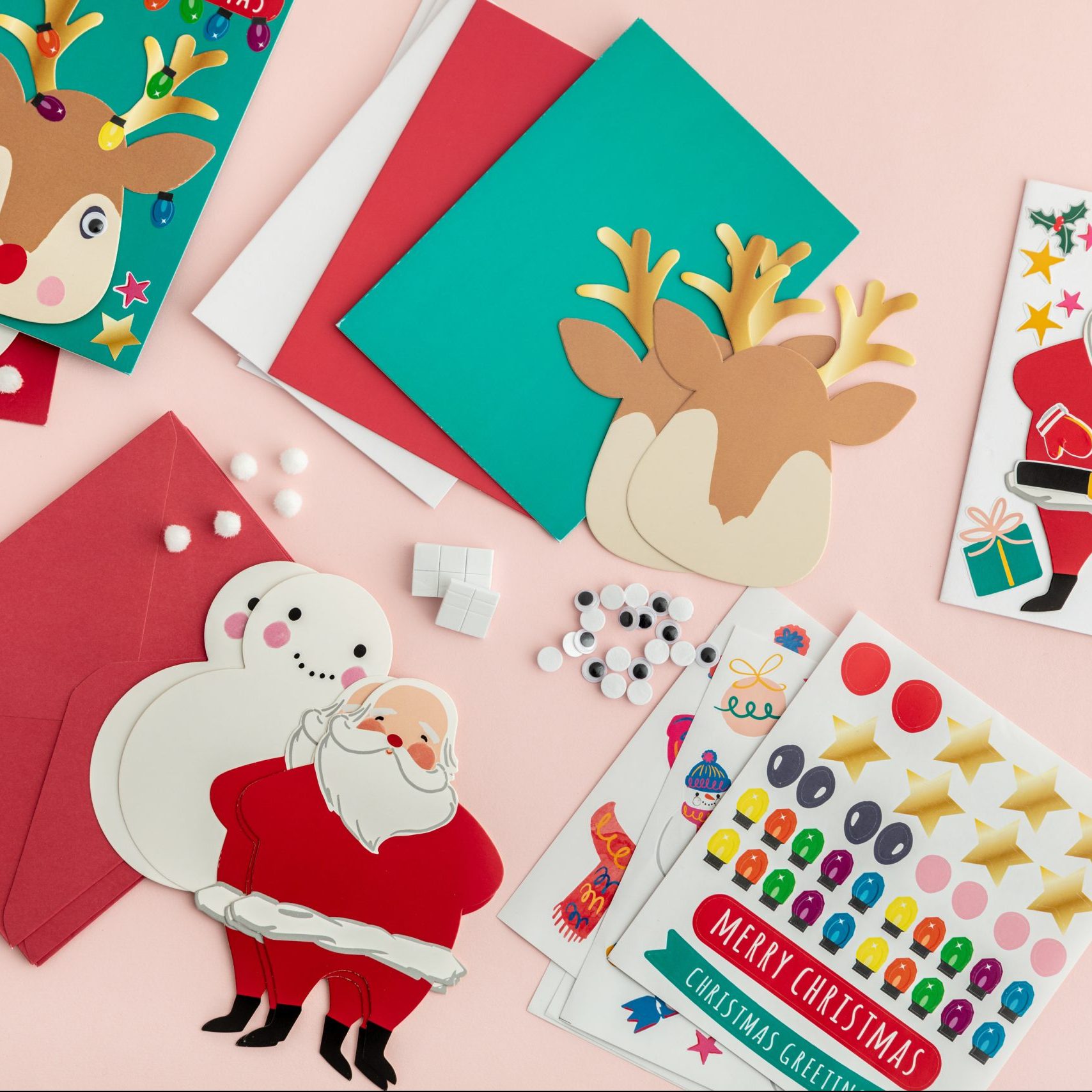 Make Your Own Christmas Card Kit Postbox Party