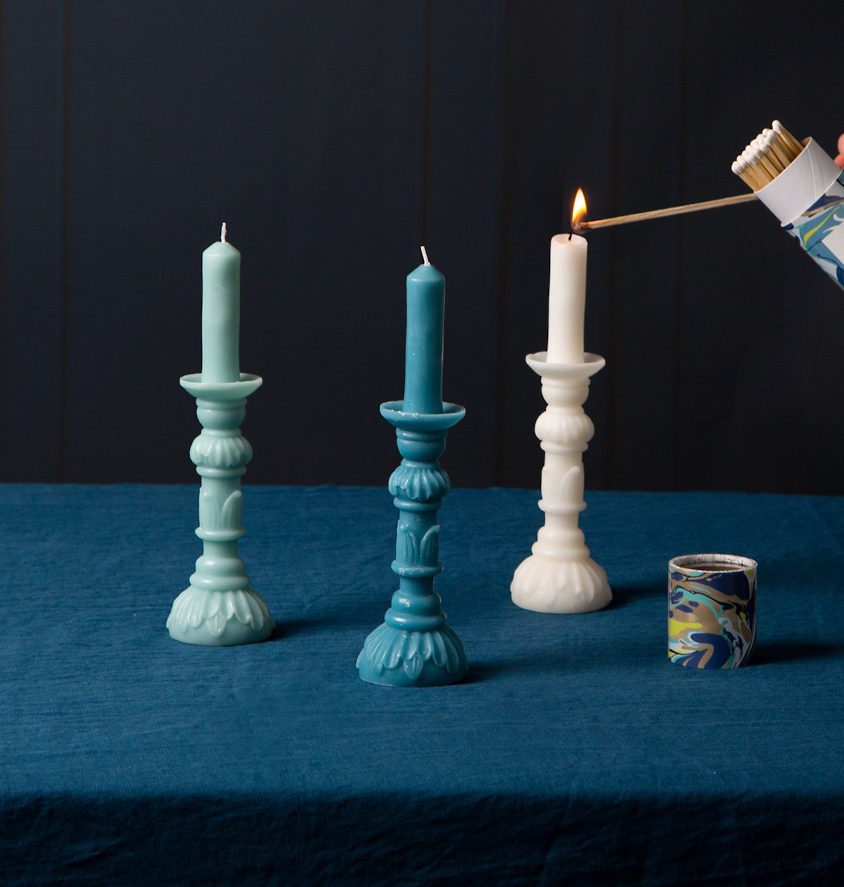 Colourful Decorative Candlestick Candles Postbox Party