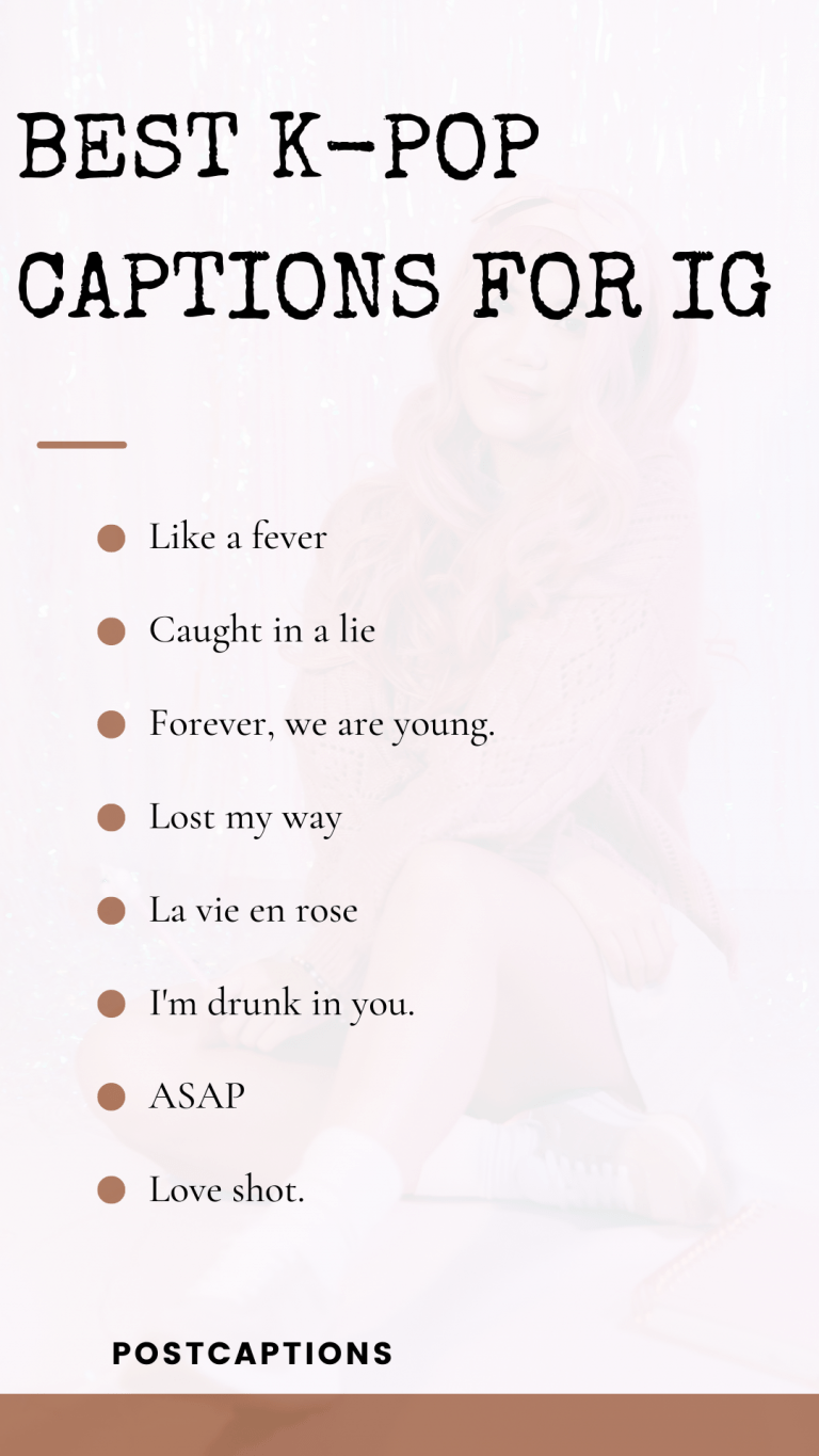 55 Best Kpop Captions for Instagram