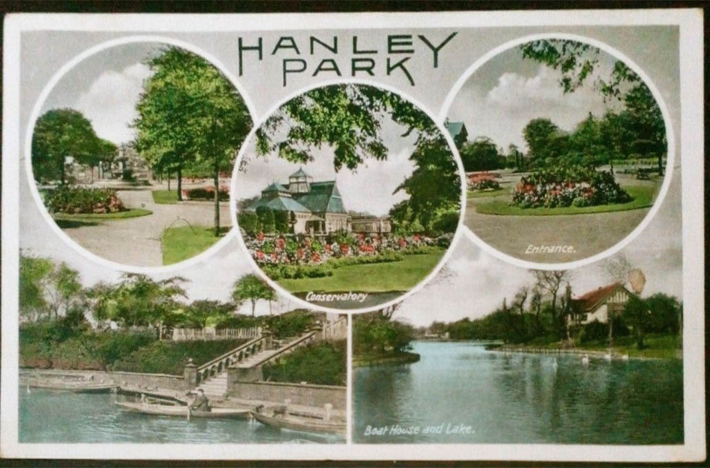 Hanley Park multiview. Postcards from Stoke