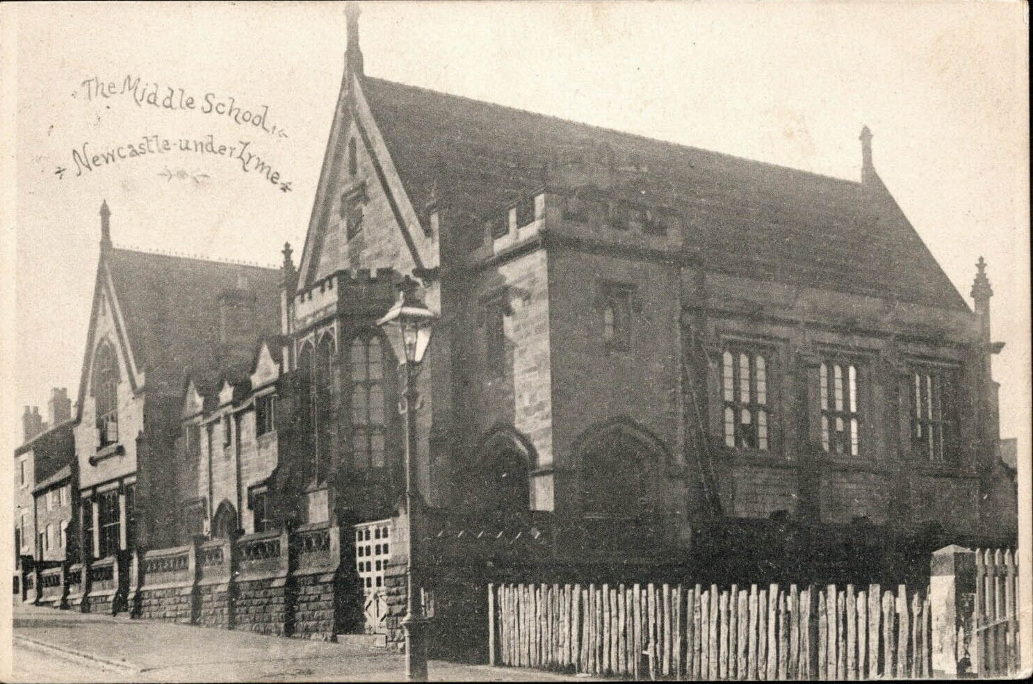 The Middle School, NewcastleunderLyme. Postcards from Stoke