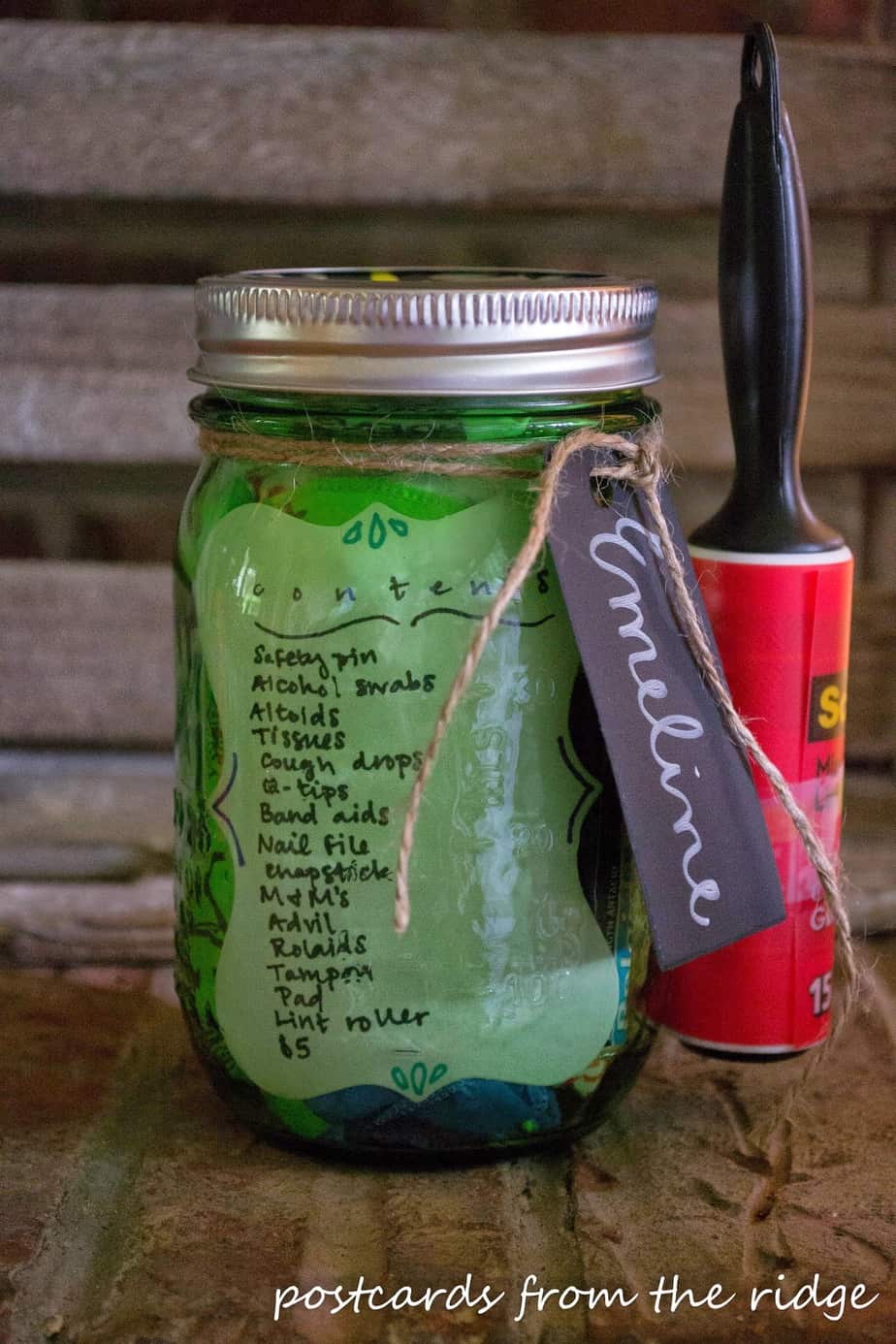 Mason Jar College Survival Kit Postcards from the Ridge