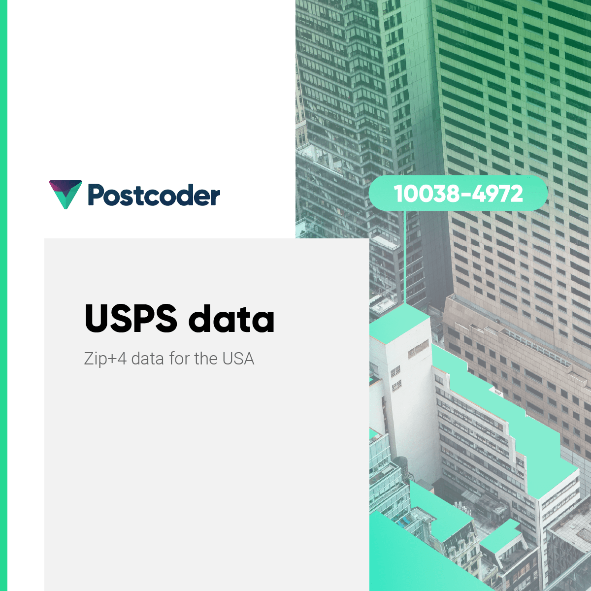 USPS ZIP+4 data for the USA Postcoder