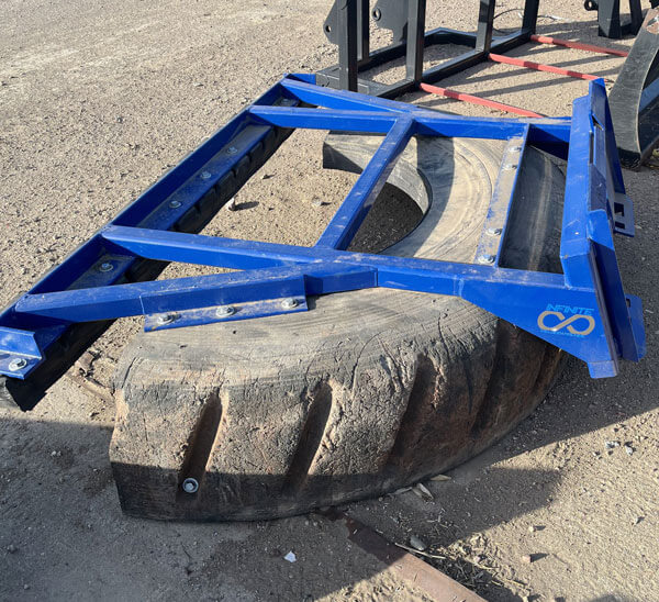 ***NEW*** 8' Rubber Tire Scraper for sale Post Equipment