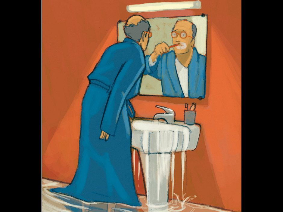 What should we do with water (in the bathroom)?