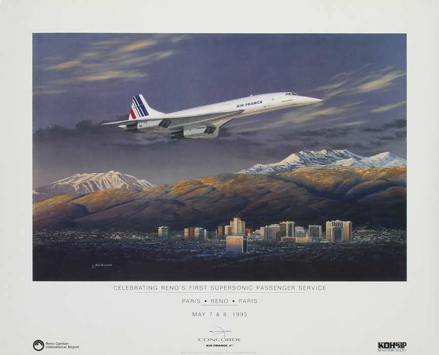 History Concorde slashes Atlantic flight time in 1973 PosterConnection