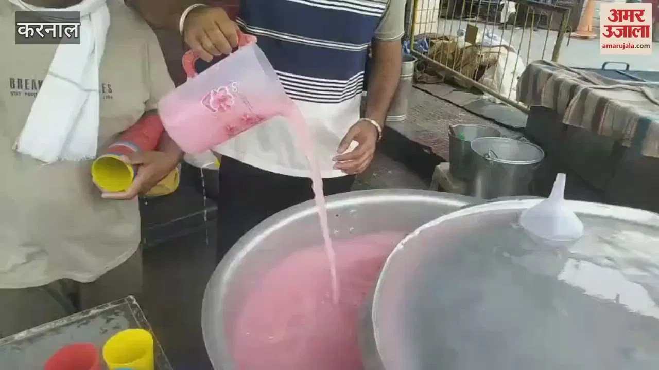 तेज धूप व गर्मी, करनाल में निर्मल कुटिया के संत और सेवादार पिला रहे ठंडा पानी Latest Haryana News