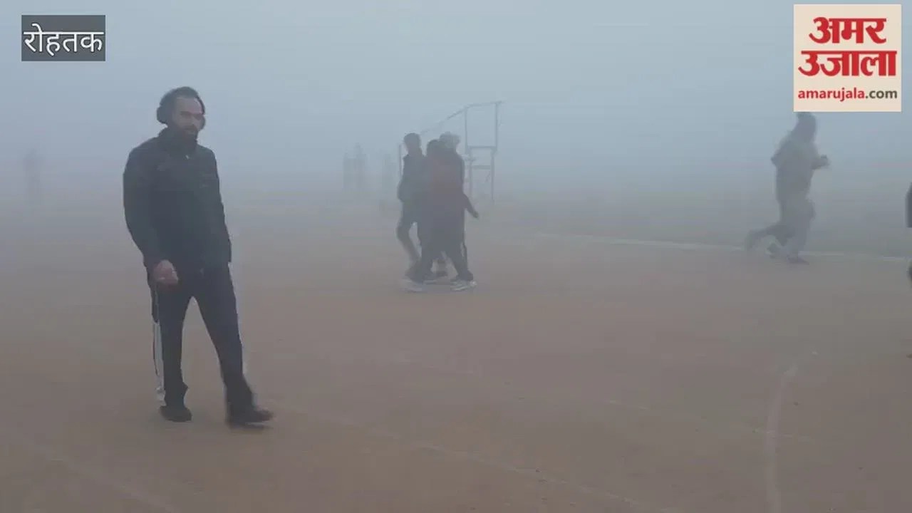 रोहतक में छाई घनी धुंध, वाहनों चालकों को हुई परेशानी  Latest Haryana News