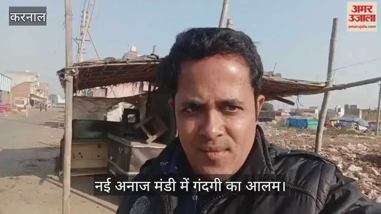 करनाल: नई अनाज मंडी में गंदगी का आलम, घूम रहे गोवंश Latest Haryana News