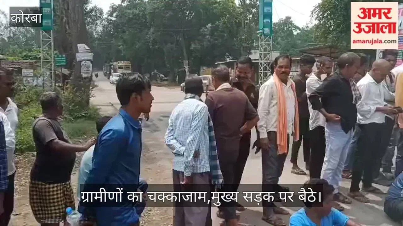 सीजी- कोरबा: नकटीखार में ग्रामीणों का चक्काजाम, 8 मांगों को लेकर सड़क पर उतरे, प्रशासन से लिखित आश्वासन मांगा – INA