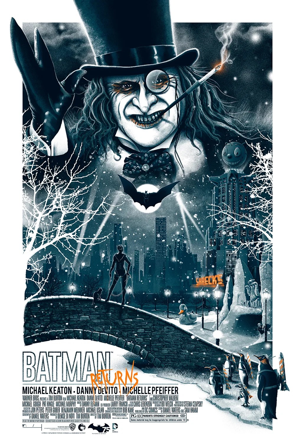 Patrick Connan’s Private Commission Prints For “Batman Returns” Are