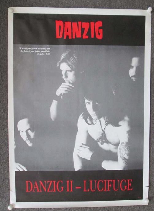 DANZIG II LUCIFUGE 1990 ORIGINAL PROMO POSTER LARGE JUMBO SAMHAIN eBay
