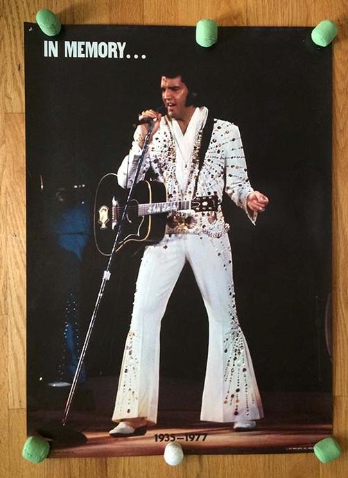 ELVIS PRESLEY ORIGINAL POSTER IN MEMORY 1977 VIINTAGE eBay