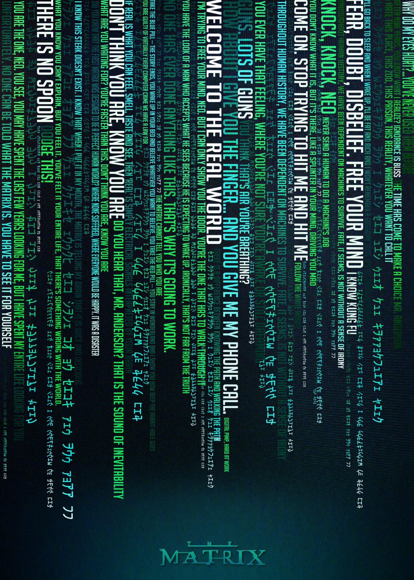 The Matrix Poster By Scott Fuller