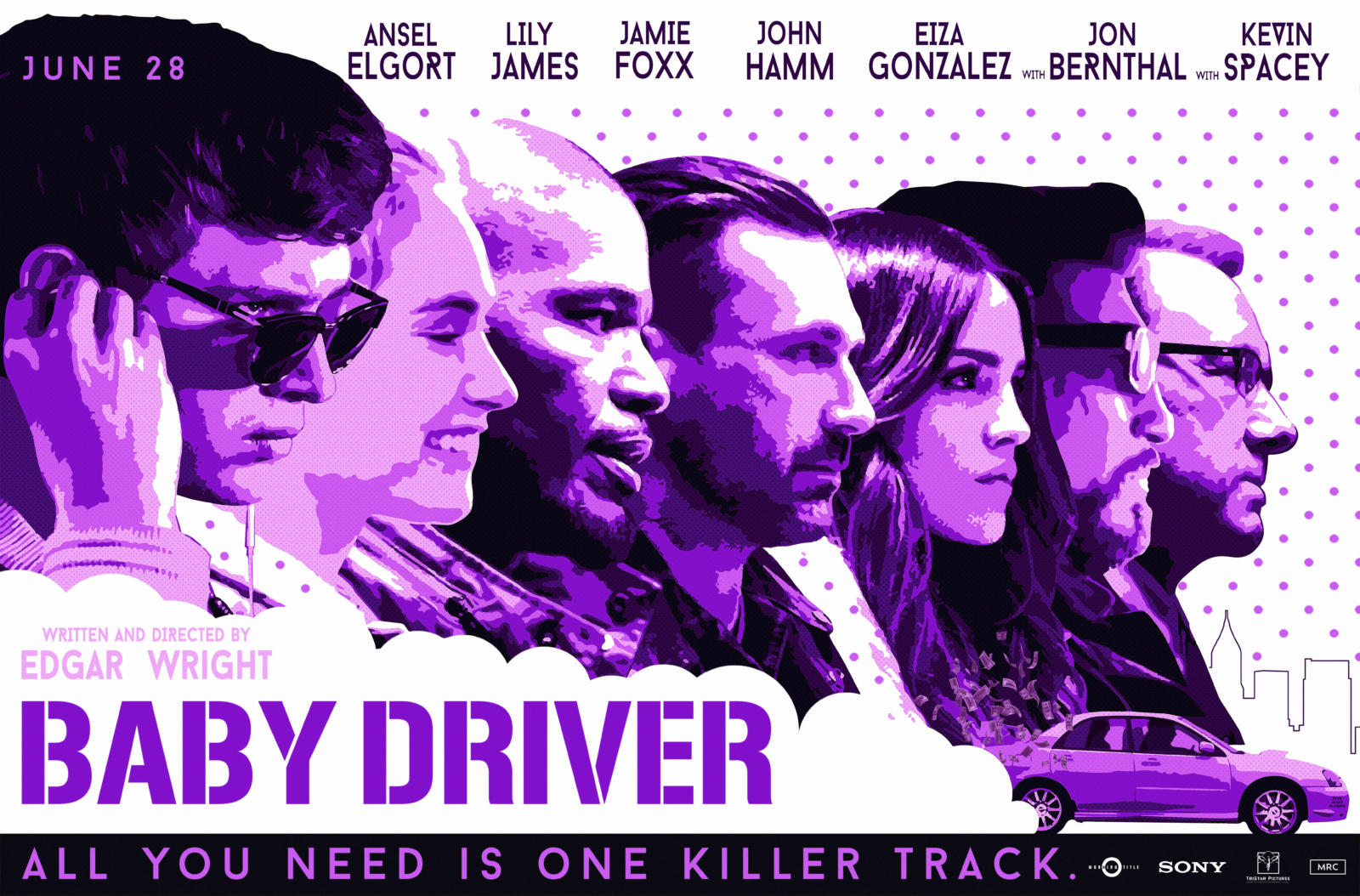 BABY DRIVER Poster By Ryan James McGrath