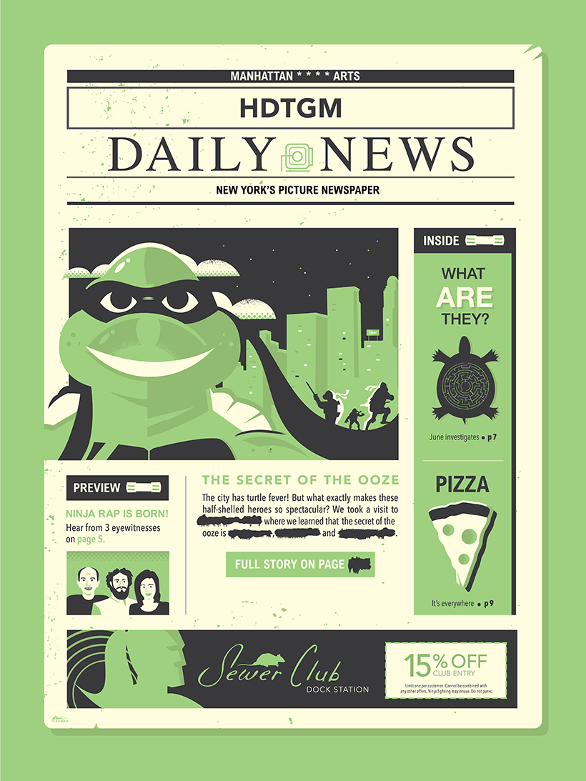 Slow News Day Poster By Tiernandesign