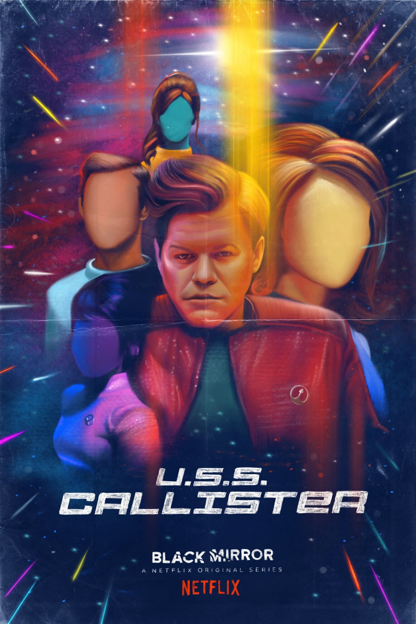 USS Callister Black Mirror Fanart Poster By Caroline_Vermeir