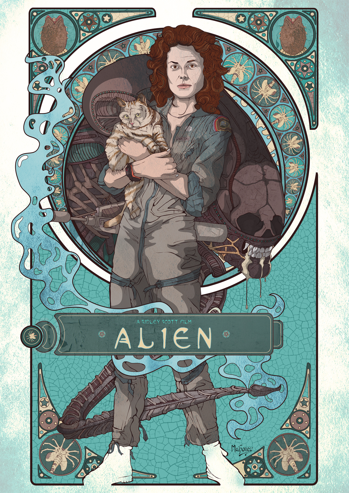 Alien Pbmahoneyart PosterSpy