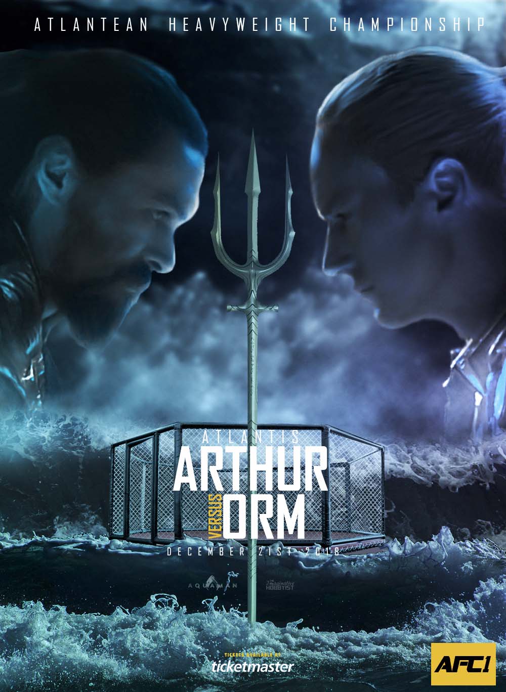 Aquaman Arthur Vs. Orm Poster By TheImaginativeHobbyist