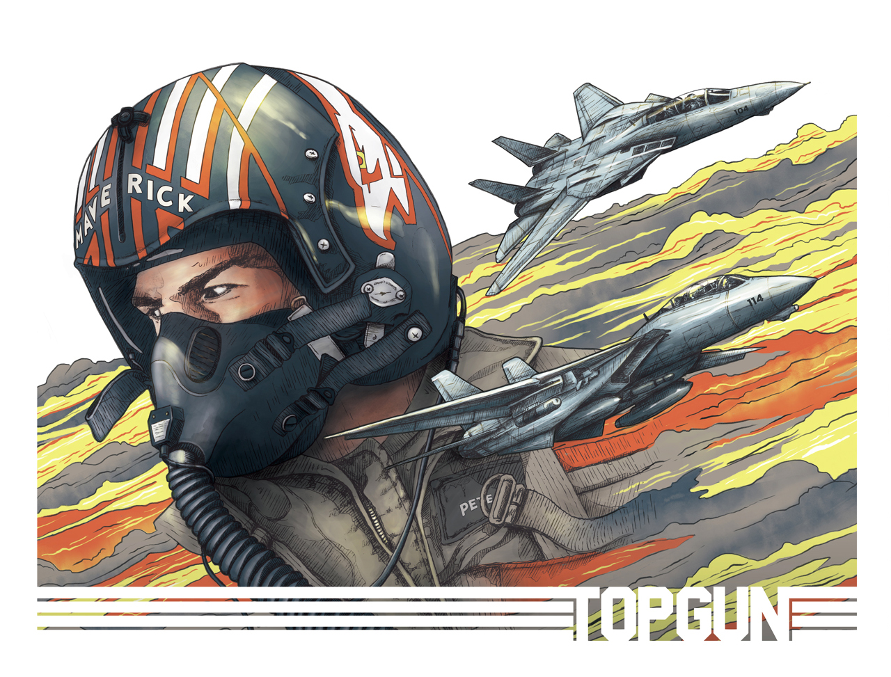 Top Gun Poster By C_Dibenedetto