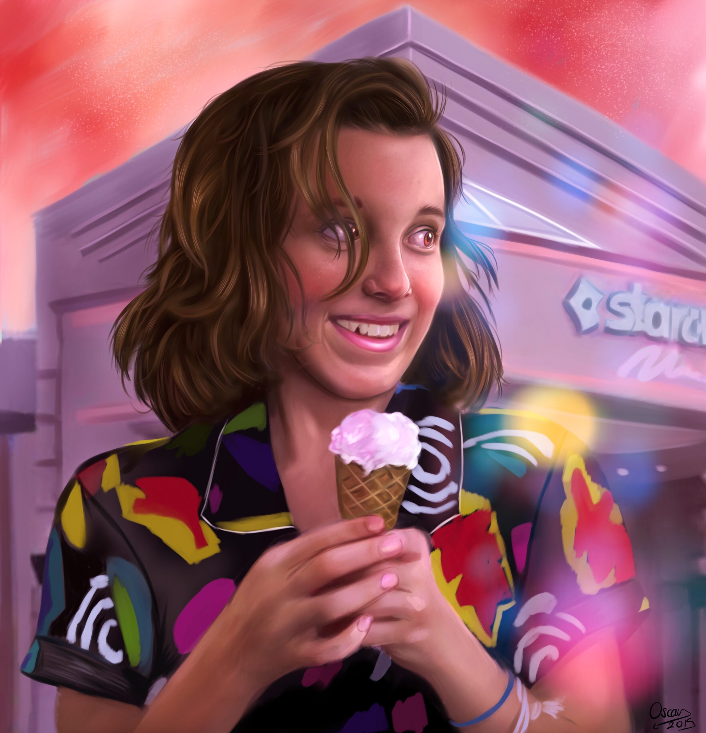 Eleven Stranger Things 3 PosterSpy