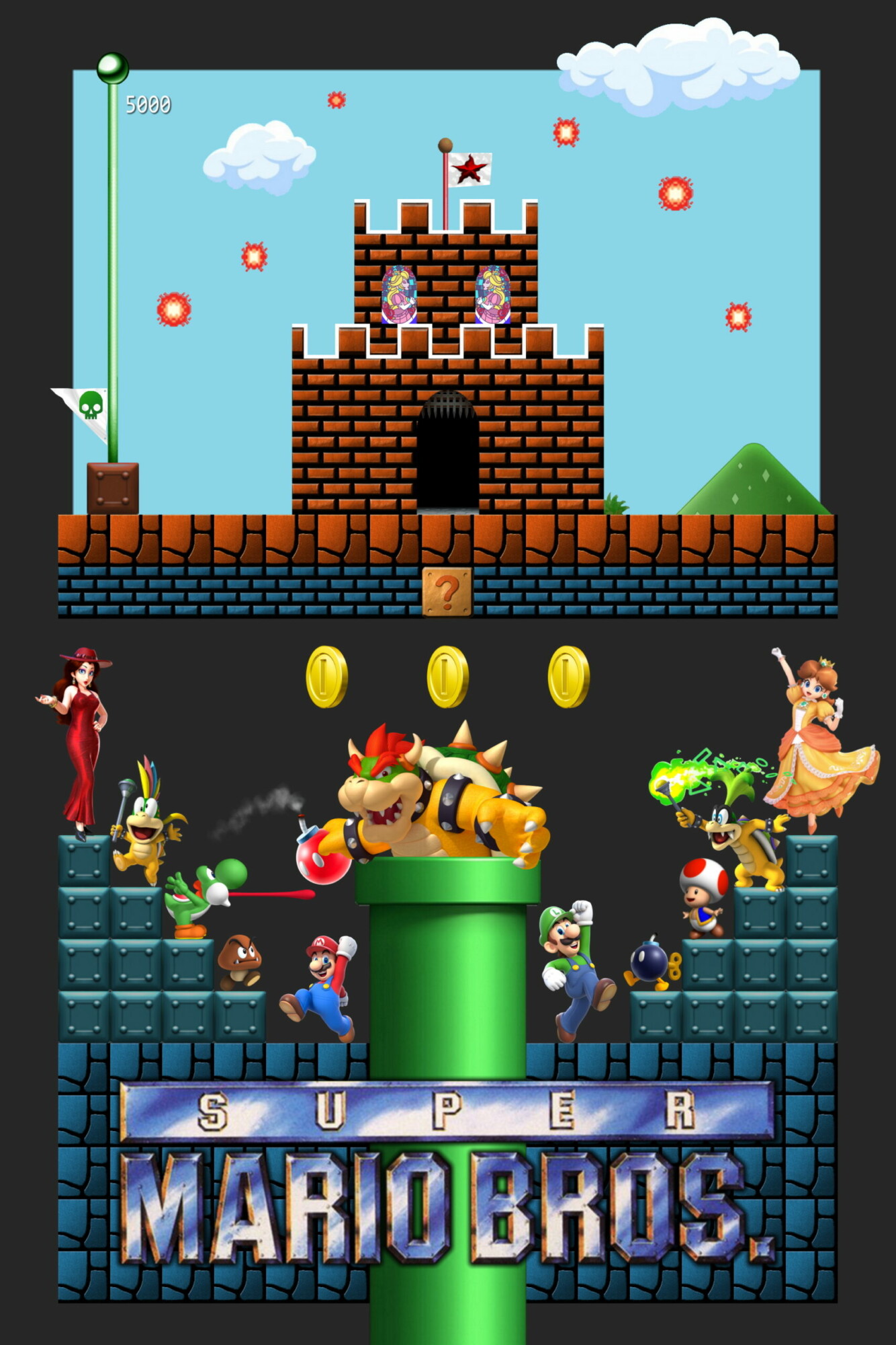 Super Mario Bros. This Ain’t No Movie. Nocturnesquall PosterSpy