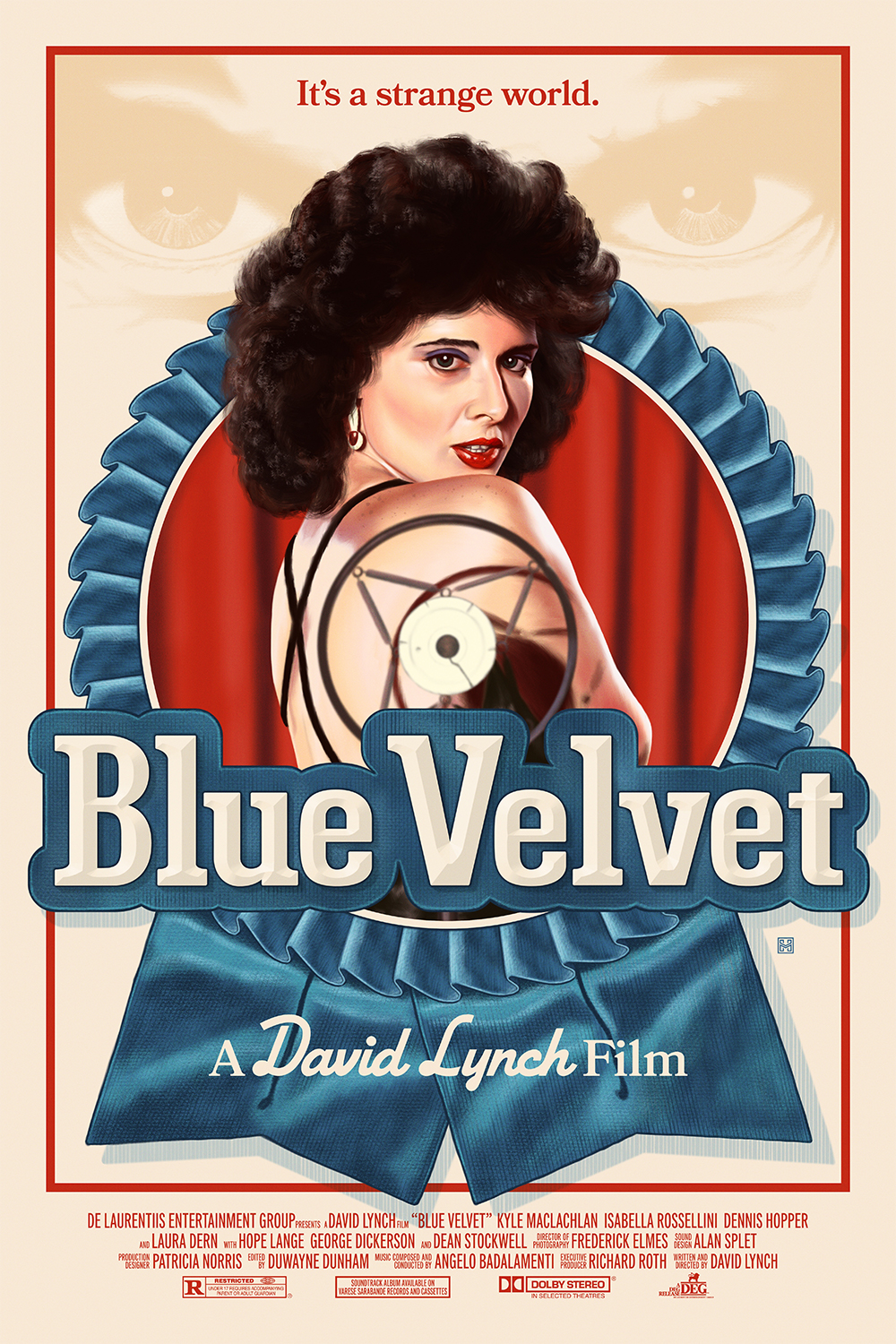 Blue Velvet Poster By Haddonart