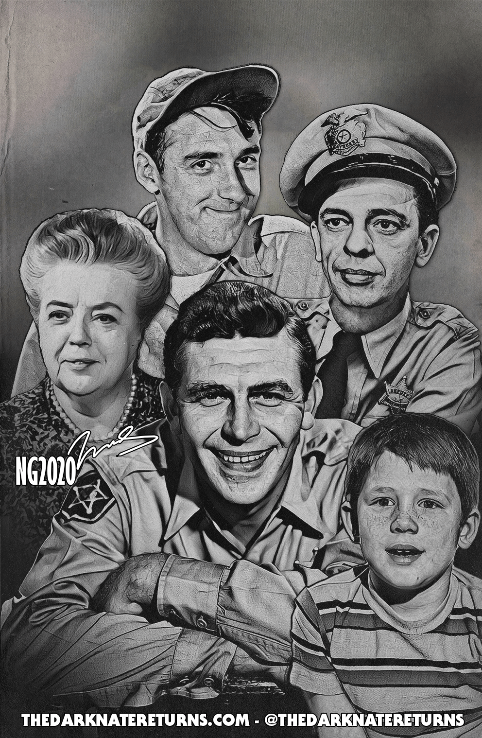 The Andy Griffith Show A Mayberry Family Portrait Poster By