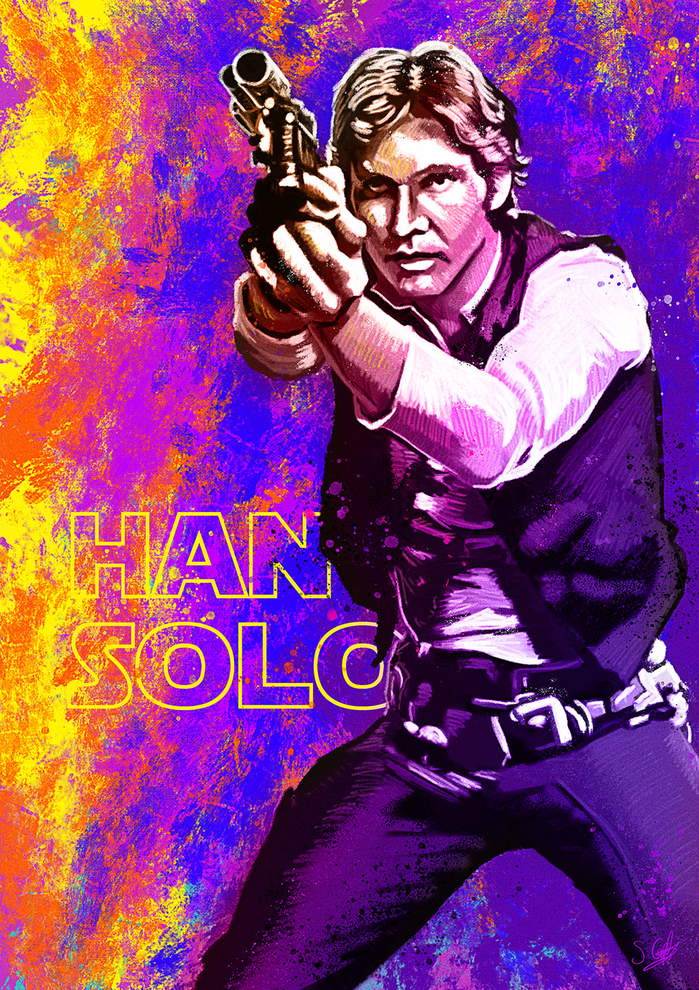 Han Solo Simonthegreat PosterSpy