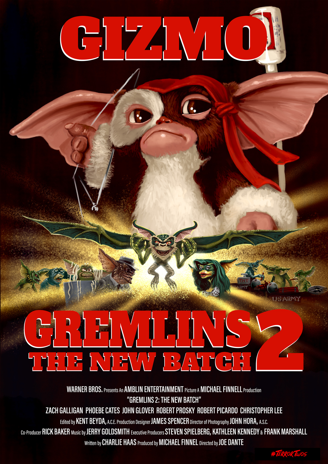 GREMLINS 2 THE NEW BATCH Poster By Mark Levy Art