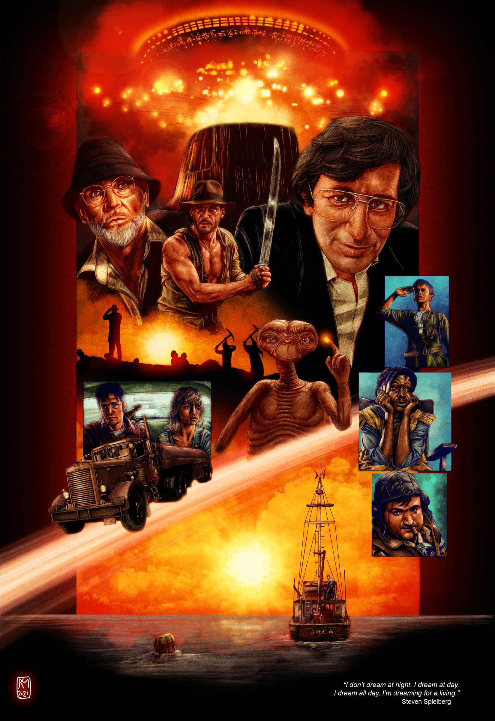 Filmography Steven Spielberg Poster By Kmadden2004