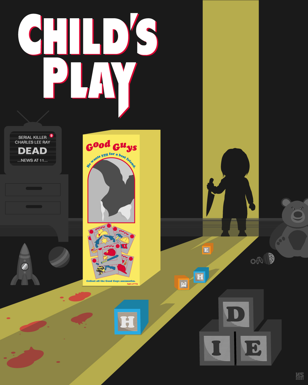 Child's Play Alt Poster Poster By NSFX Studios