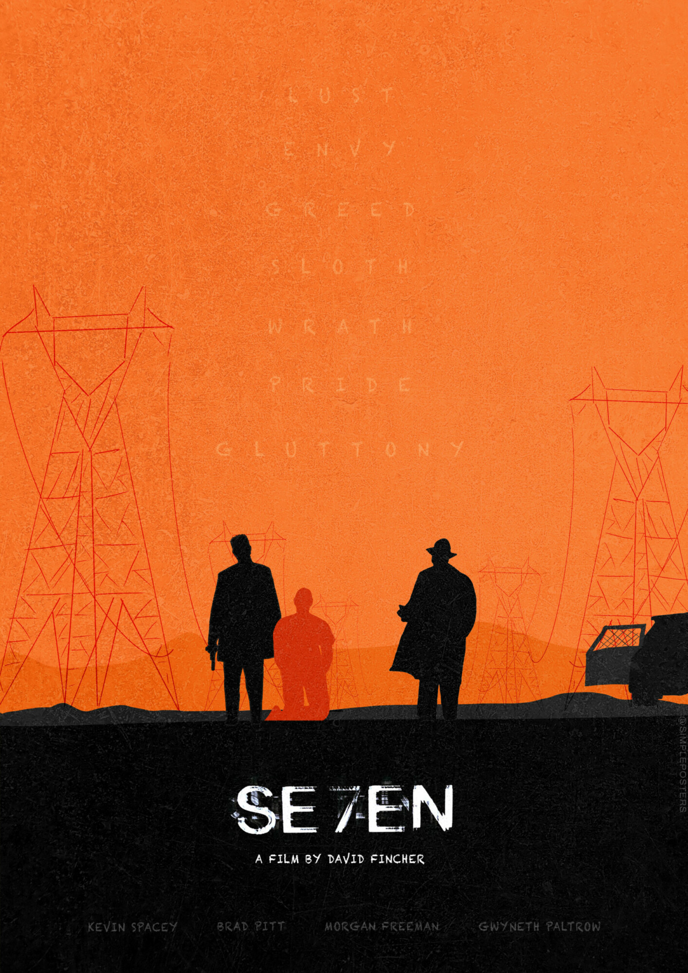 Se7en Poster By Simple Posters
