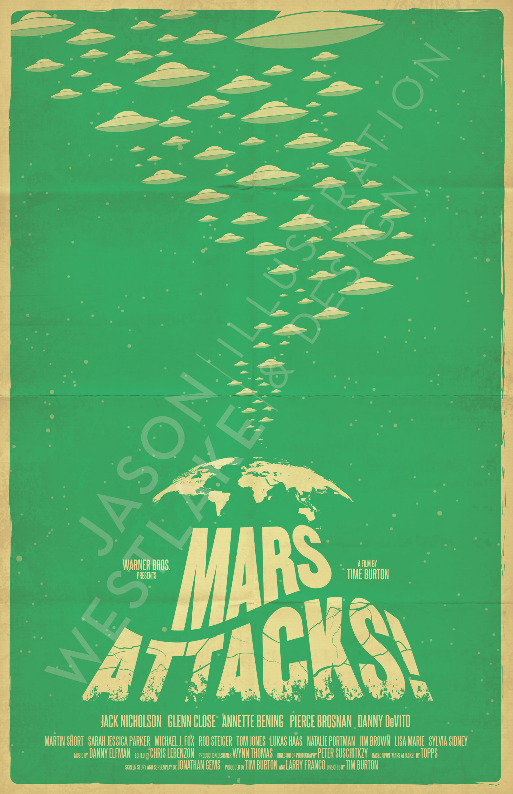 Mars Attacks! Poster By Jasonw84