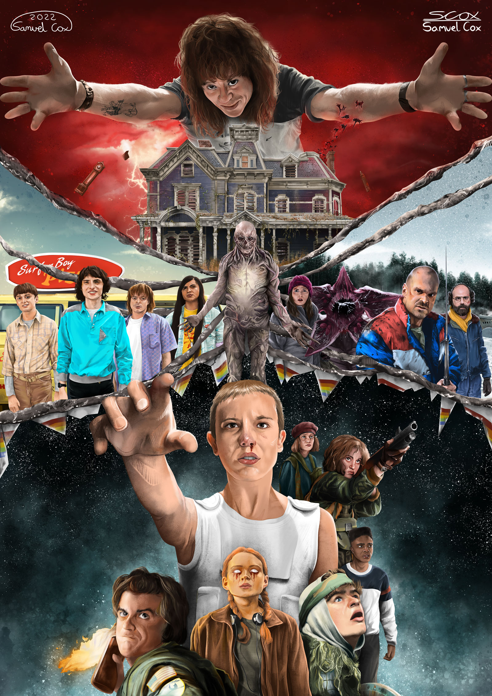 Samueltheartist Stranger Thing Season 4 Poster By Samueltheartist
