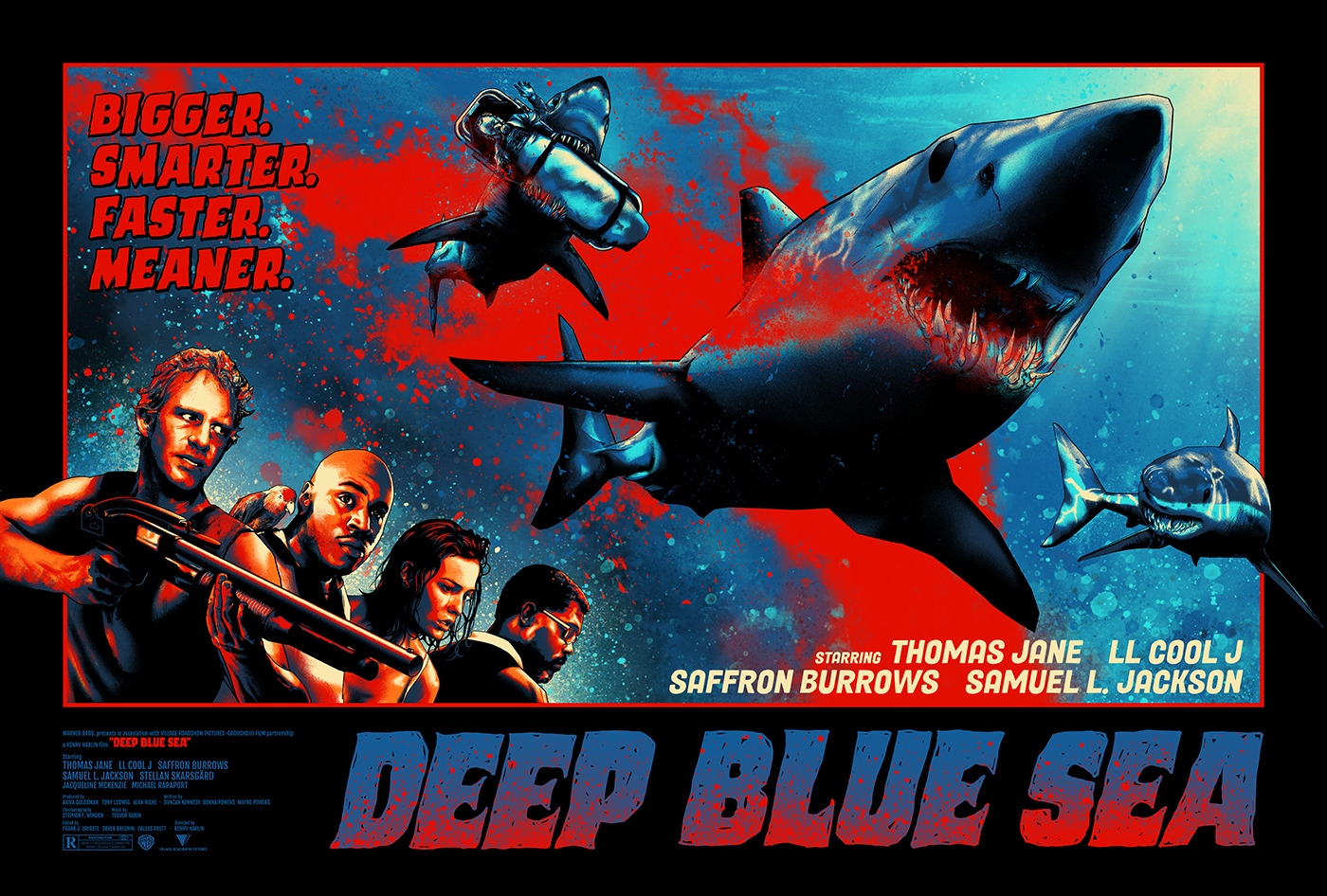 Deep Blue Sea Poster By Benterdik
