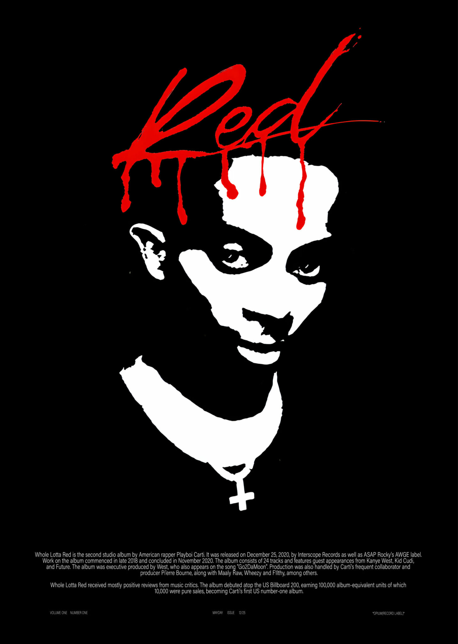 WHOLE LOTTA RED Poster By CACTUSPOSTERS